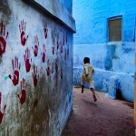 Boy in mid-flight McCurry