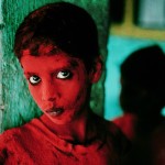 Boy participating in the festival of Ganesh