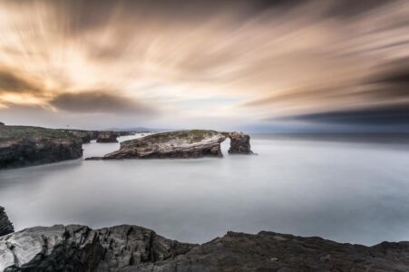 playa de las catedrales fotografía