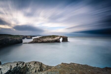 playa de las catedrales fotografía