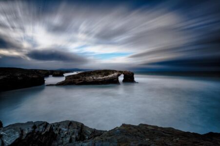 playa de las catedrales fotografía