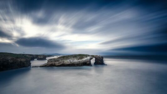 playa de las catedrales fotografía