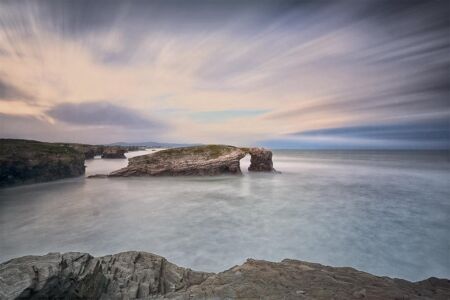 playa de las catedrales fotografía