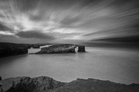 playa de las catedrales fotografía