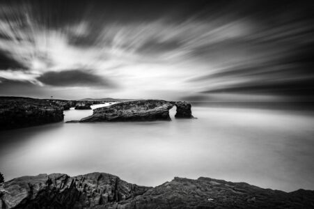 playa de las catedrales fotografía