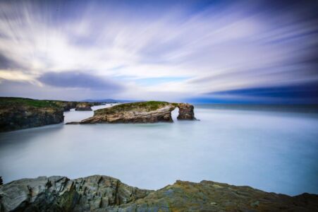 playa de las catedrales fotografía