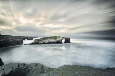 playa de las catedrales fotografía