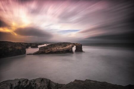 playa de las catedrales fotografía